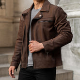 S Motorcycle Jacket | Tobacco