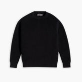 Ribbed Crewneck Sweater | Black