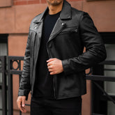 S Motorcycle Jacket | Black