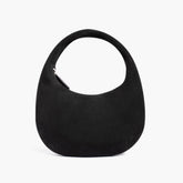 Mini Crescent | Black Suede