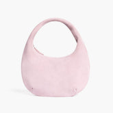 Mini Crescent | Pink Suede