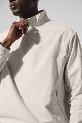 Light Weight Takeaway Track Pullover - Bone