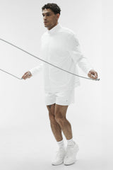 Conquer Max Mock Neck Full Zip - White