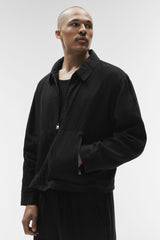 Linen Days Full Zip Jacket - Black