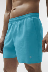 5" Traction Running Short - Blue Breeze