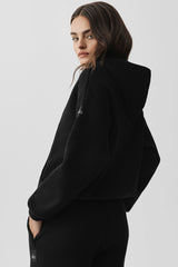 Scholar Hooded Sweater - Black