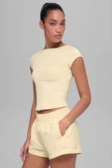 Alosoft Back For More Tee - Candlelight Yellow