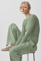 Ribbed Modal Long Sleeve - Dune Grass