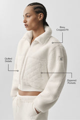 Sherpa Edge Bomber - Ivory