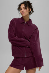 Micro Corduroy On Duty Jacket - Burgundy