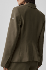 Cinch Blazer - Olive Tree