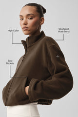 Double Face Wool City Girl Jacket - Espresso