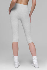 Alosoft High-Waist Iconic 90's Capri - Athletic Heather Grey