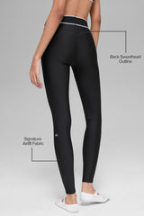 Airlift High-Waist Alignment Legging - Black/White