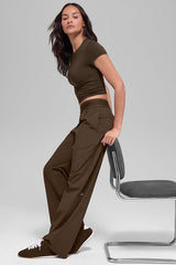 Suit Up Trouser (Long) - Espresso