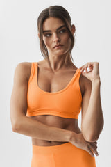 Alosoft Center Stage Bra - Satsuma Breeze