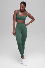 ALO Softsculpt Precision Bra - Clover Green