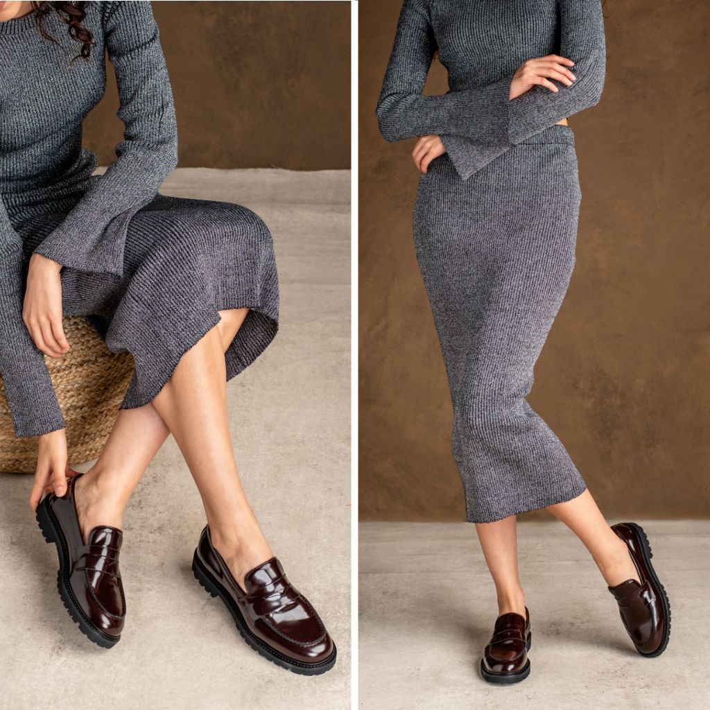 S Penny | Burgundy