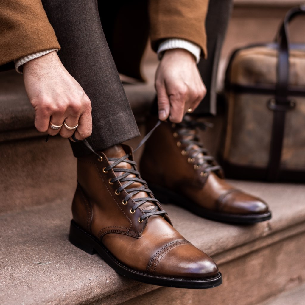 S Captain Brogue | Golden Brown