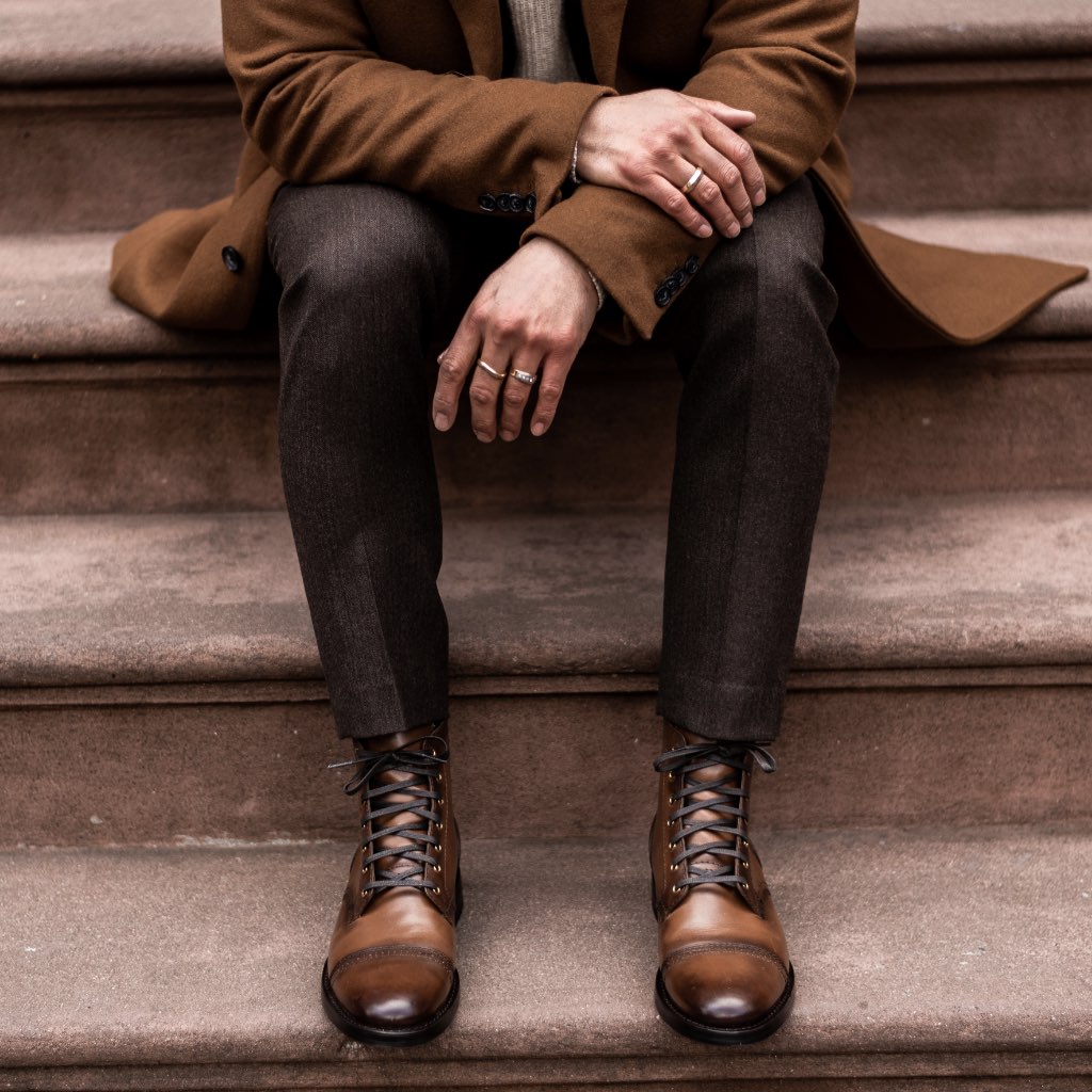 S Captain Brogue | Golden Brown