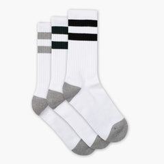 Men's Cotton Crew Sock | Striped (3-Pack)