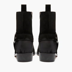 S Harness | Black Suede