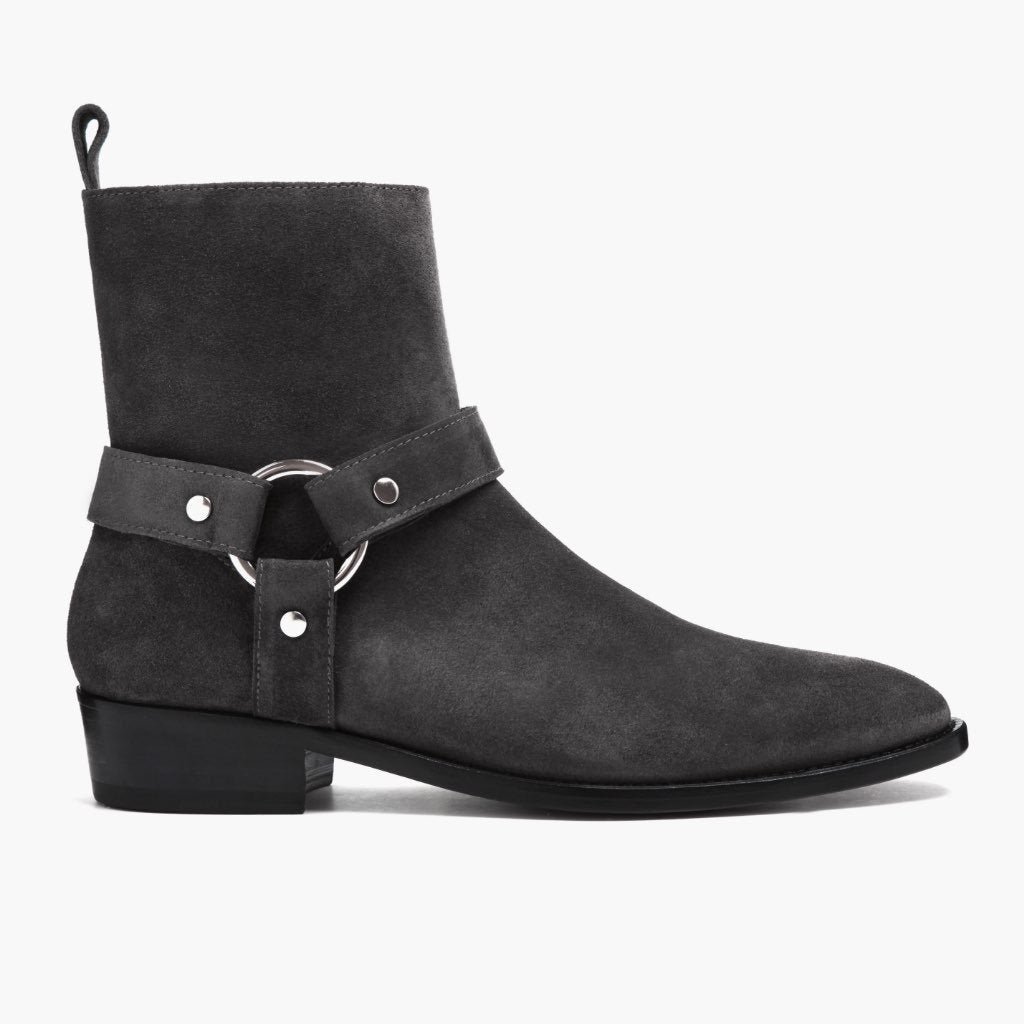 S Harness | Grey Suede