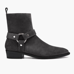 S Harness | Grey Suede