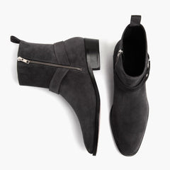 S Harness | Grey Suede