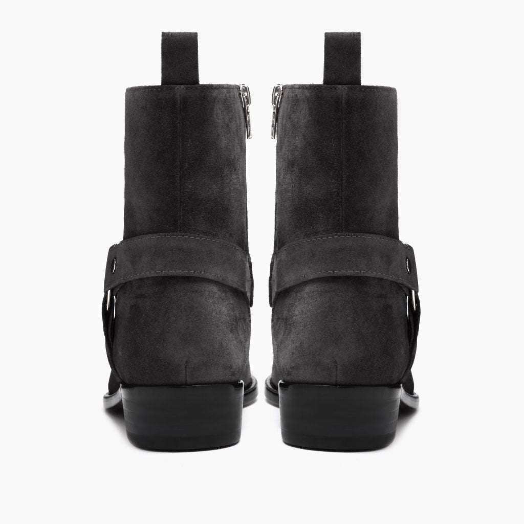 S Harness | Grey Suede