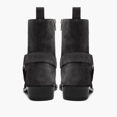 S Harness | Grey Suede