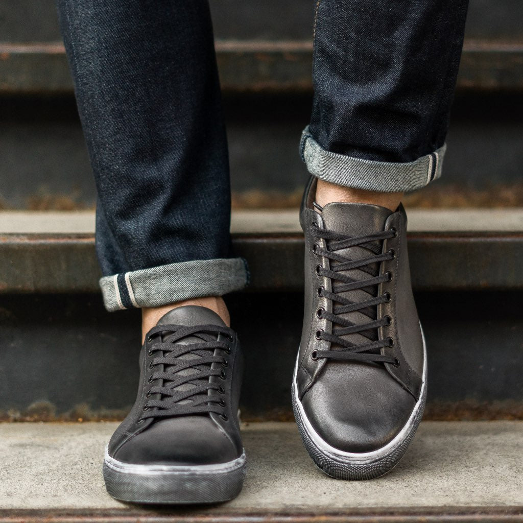 S Premier Low Top | Distressed Grey