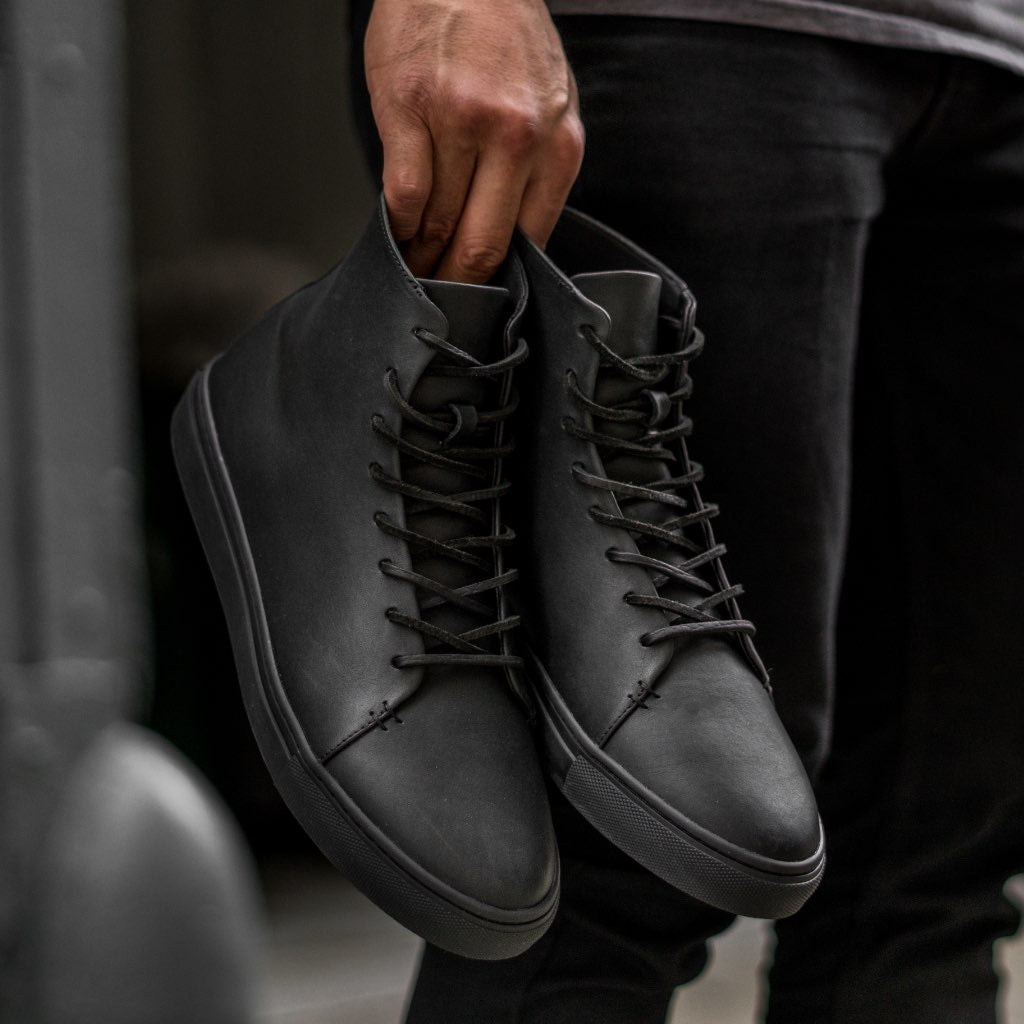 S Premier High Top | Black Vachetta