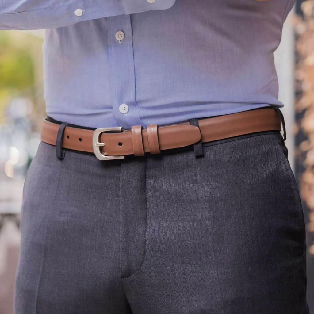 Men's Refined Leather Belt | Chestnut