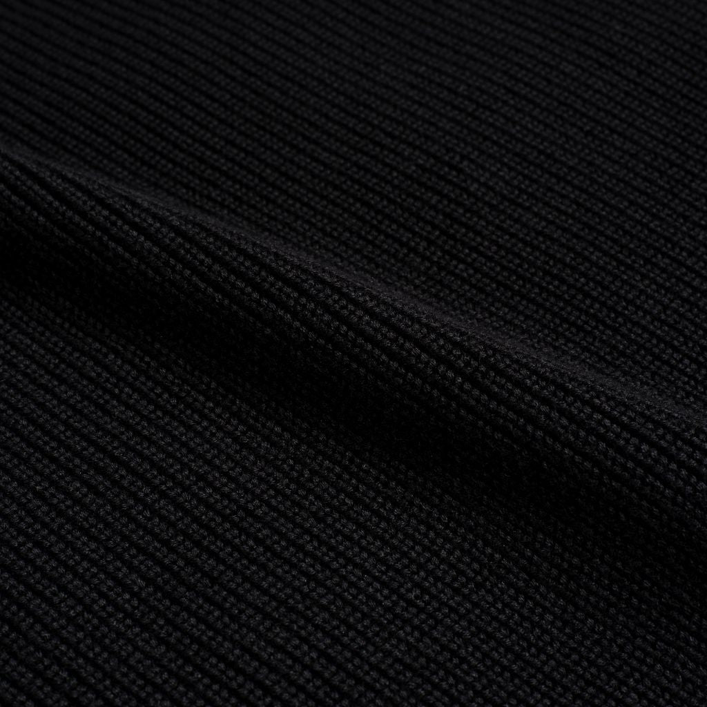 Ribbed Crewneck Sweater | Black