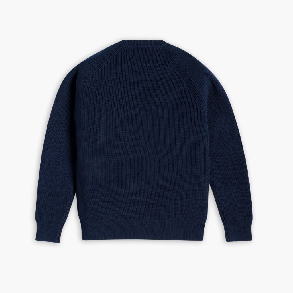 Ribbed Crewneck Sweater | Navy
