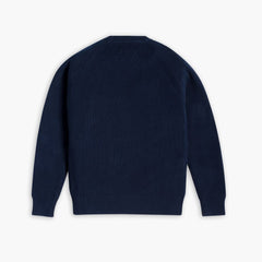 Ribbed Crewneck Sweater | Navy