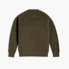 Ribbed Crewneck Sweater | Olive