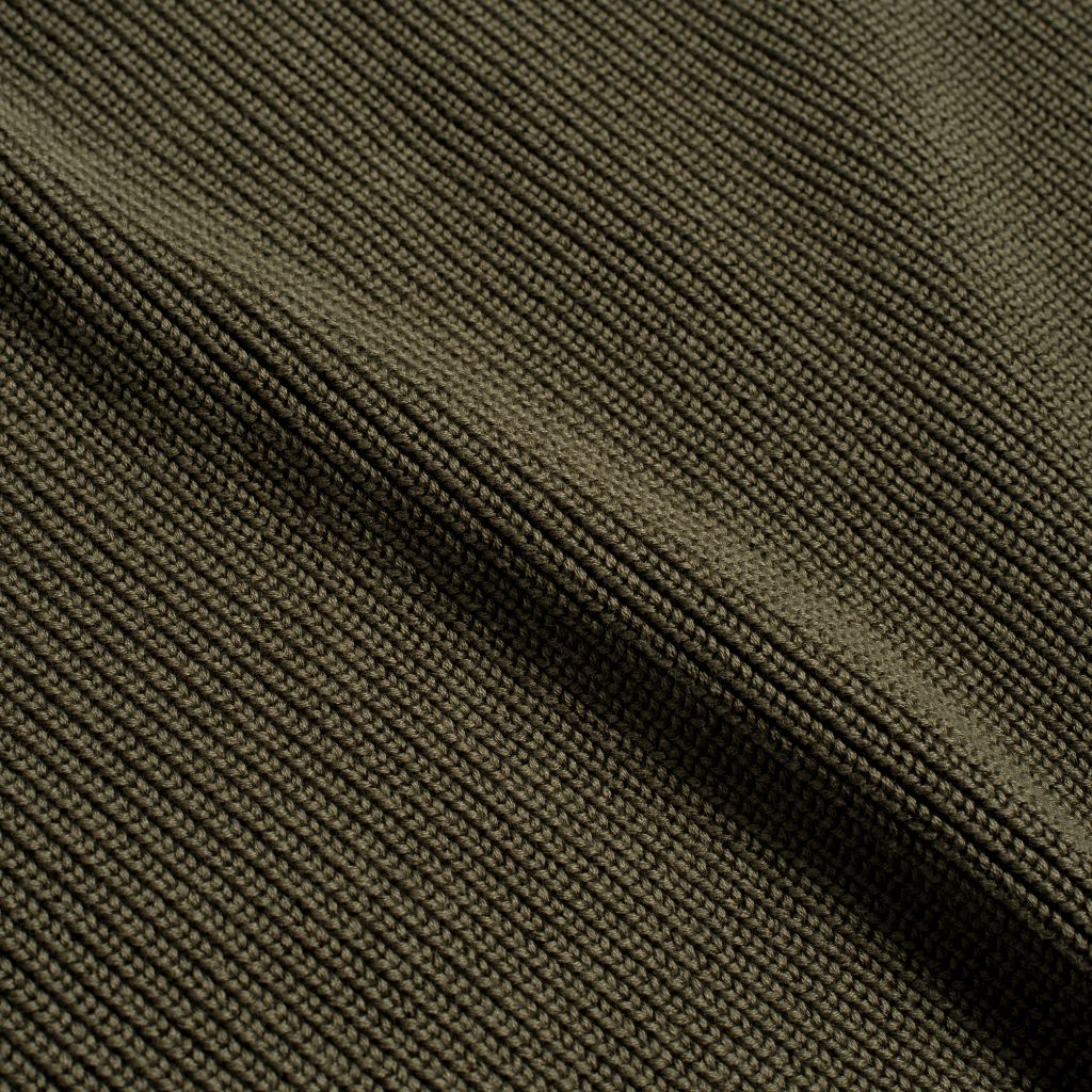 Ribbed Crewneck Sweater | Olive