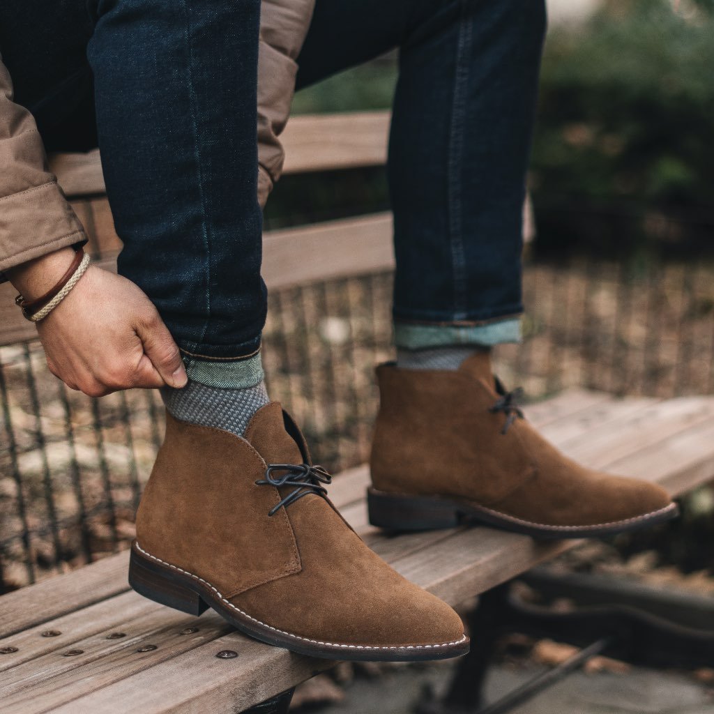 S Scout | Cognac Suede