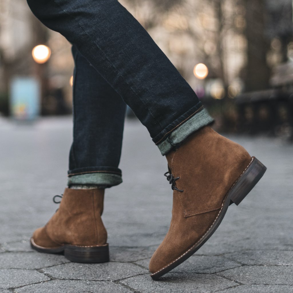 S Scout | Cognac Suede