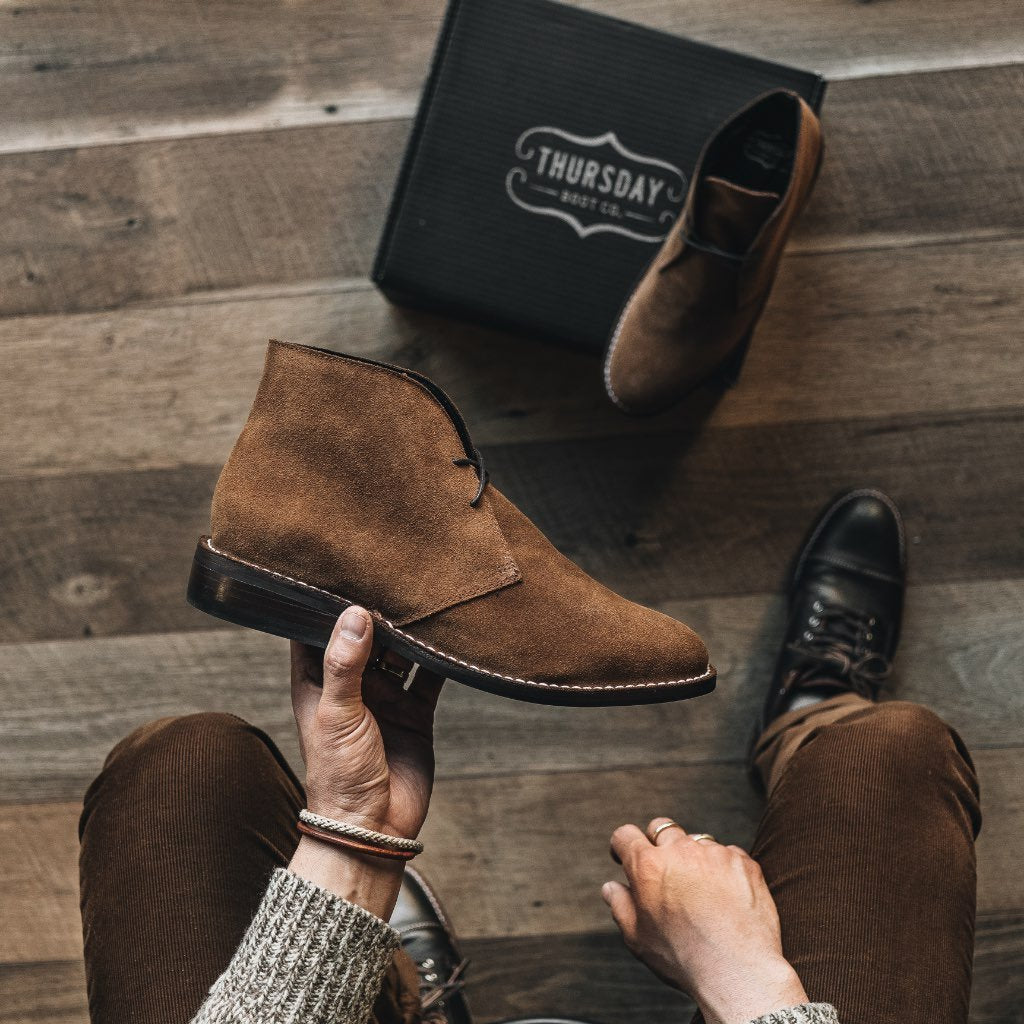 S Scout | Cognac Suede