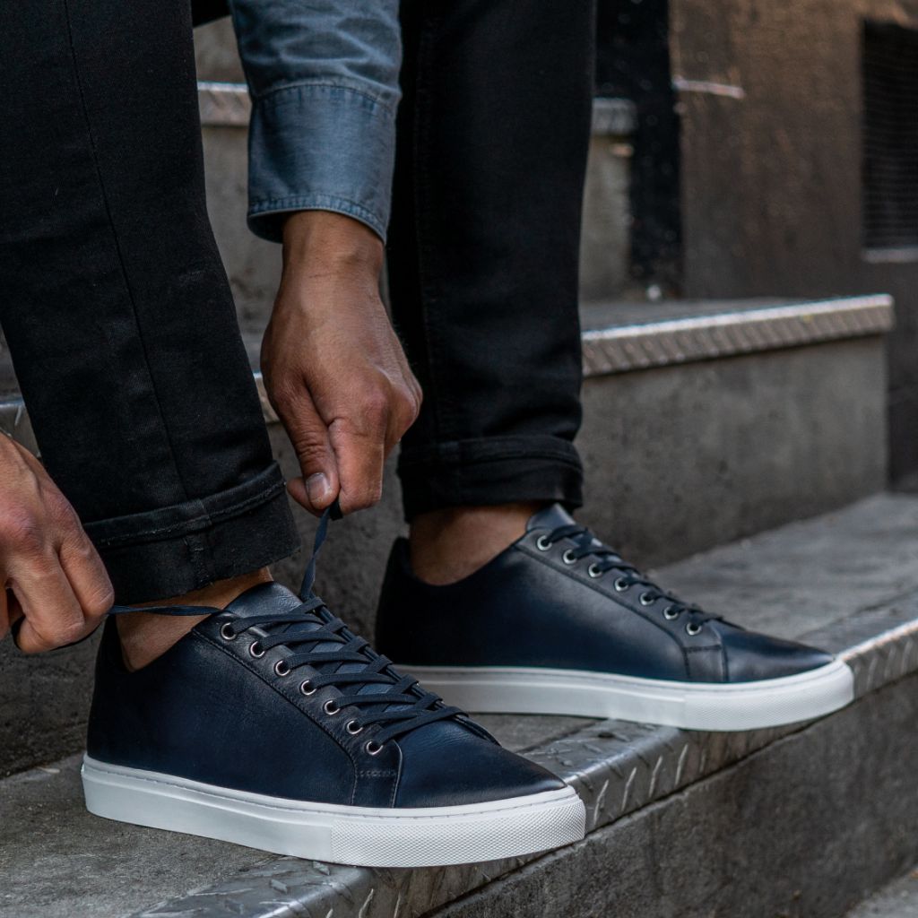 S Premier Low Top | Deep Blue