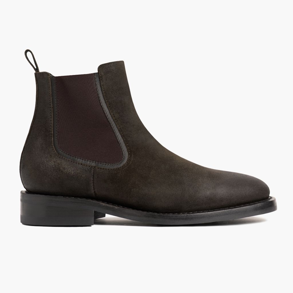 S Duke | Dark Olive Suede