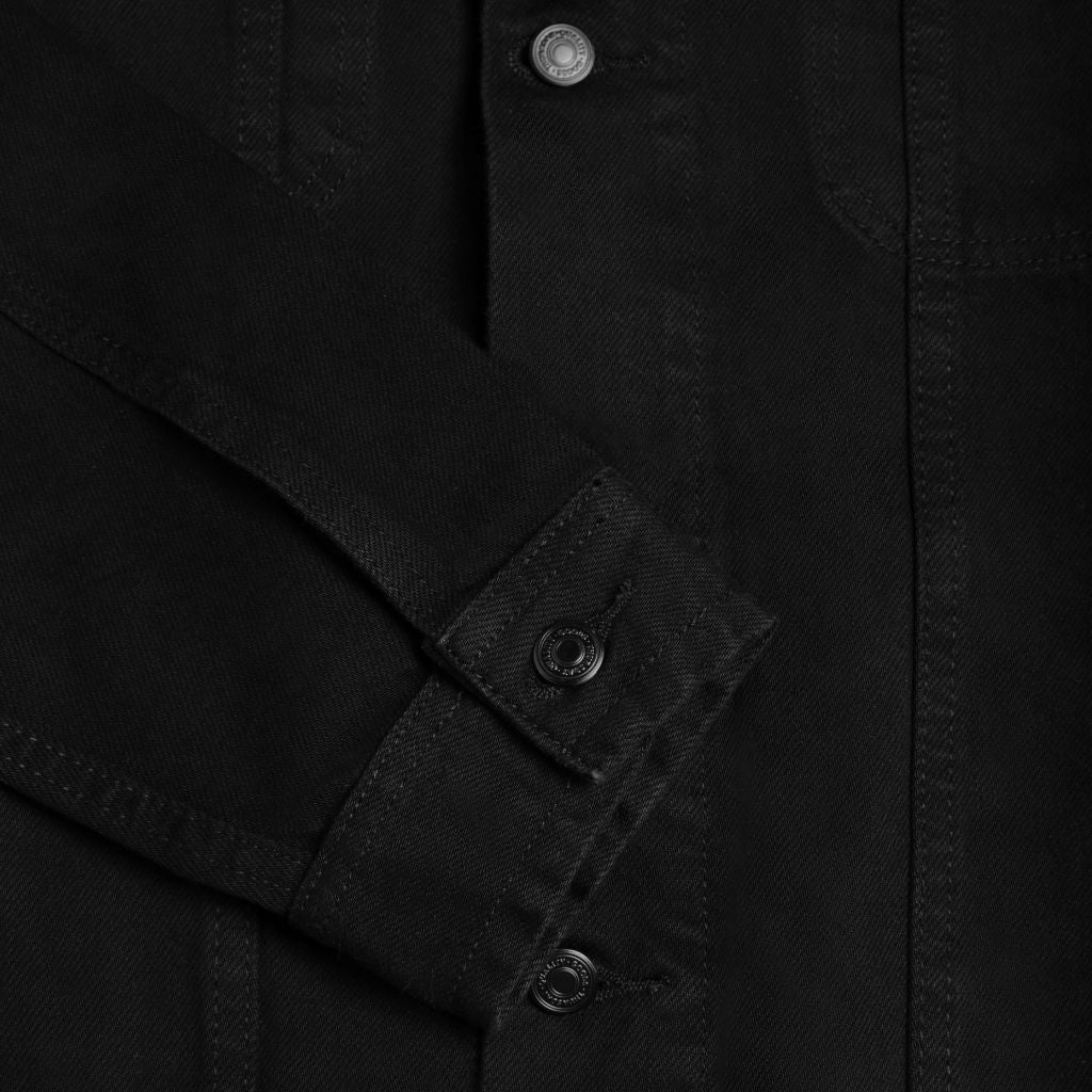 W Denim Trucker Jacket | Pitch Black