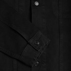 W Denim Trucker Jacket | Pitch Black