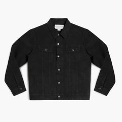 W Denim Trucker Jacket | Pitch Black
