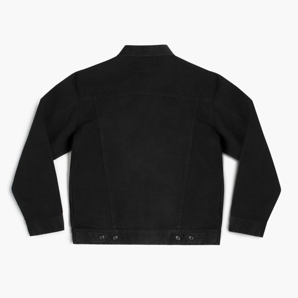 W Denim Trucker Jacket | Pitch Black