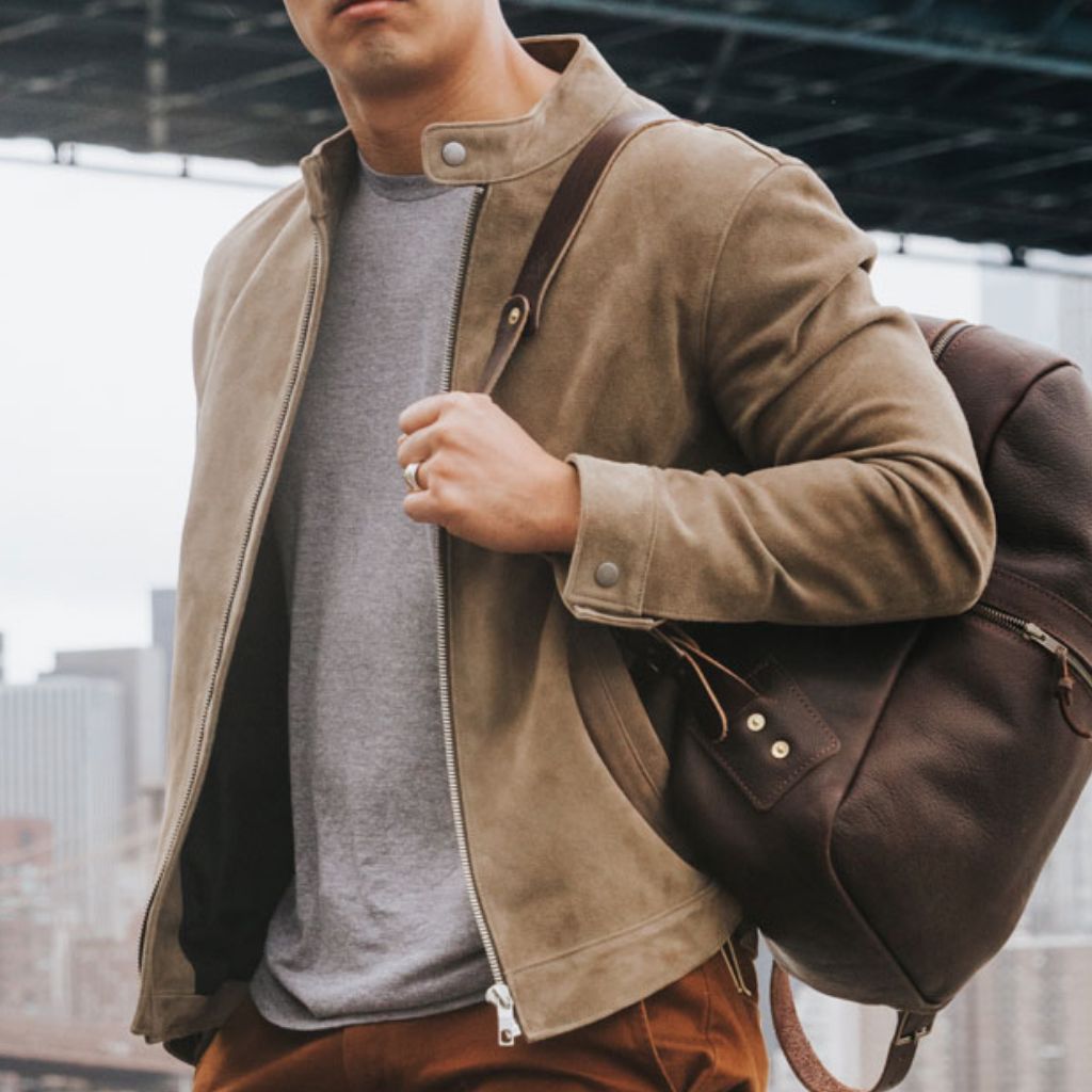 S Racer Jacket | Taupe