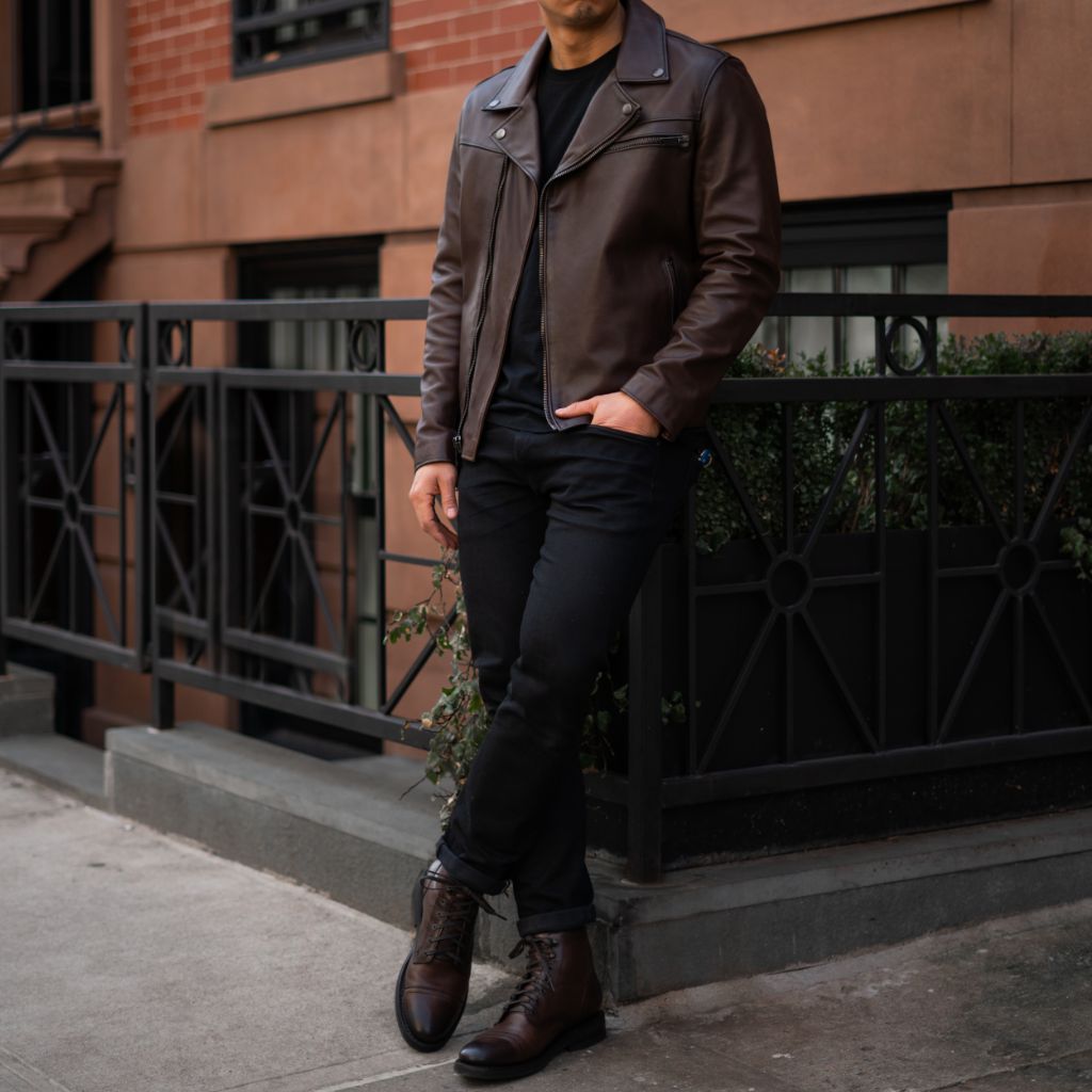 W Motorcycle Jacket | Old English